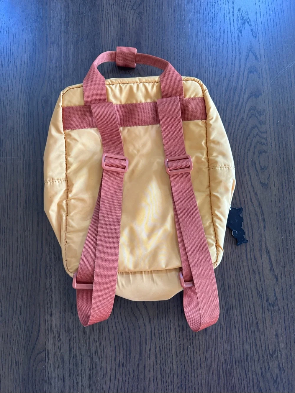 Cat & Jack Yellow Quilted Preschool Backpack with Brown Trim